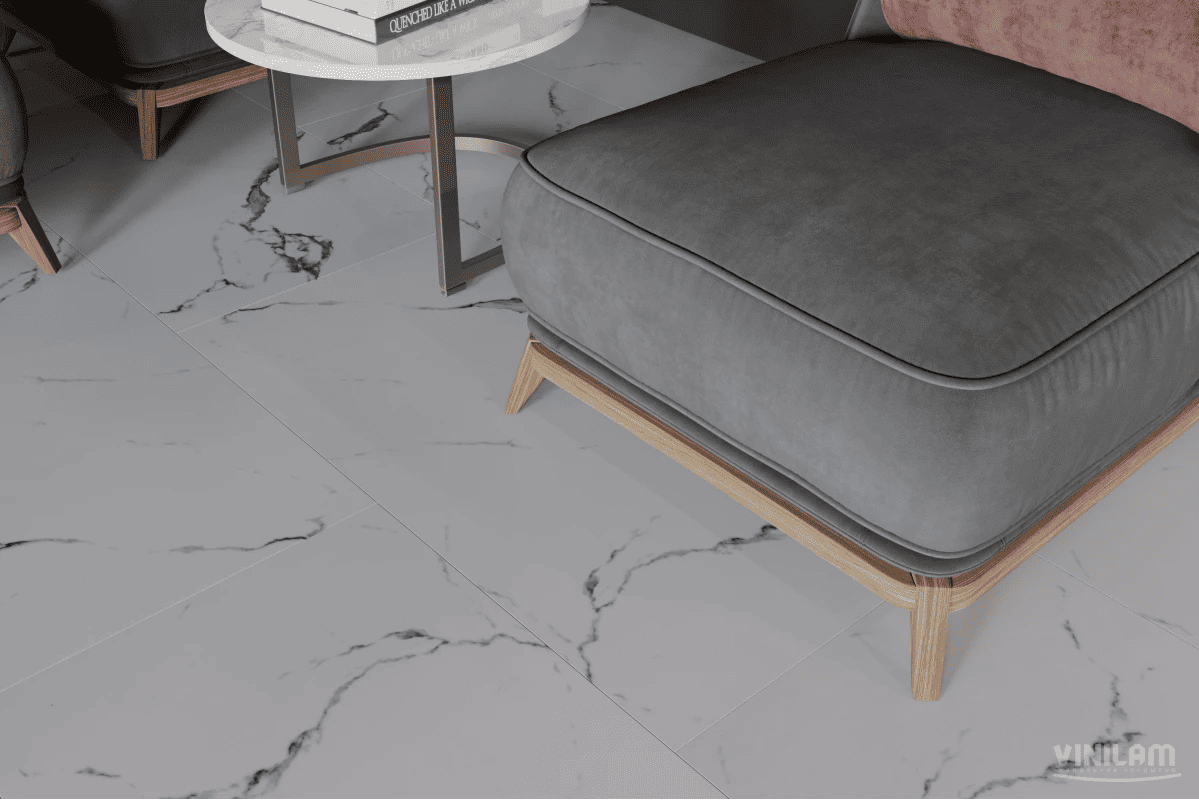 Виниловый пол Ceramo Vinilam Glue Итальянский Мрамор 83444