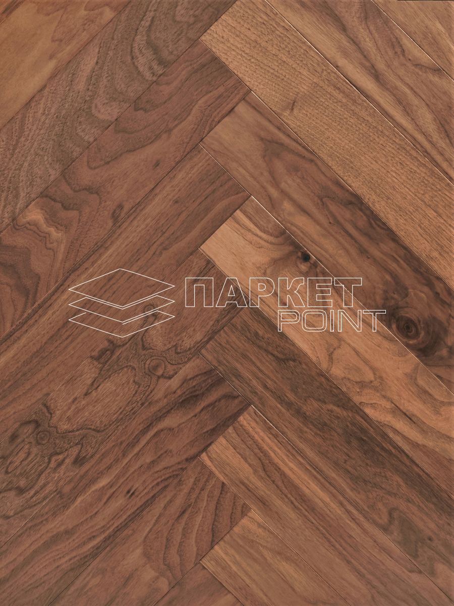 Инженерная доска Wood Bee Herringbone Американский Орех Кангари/Congaree