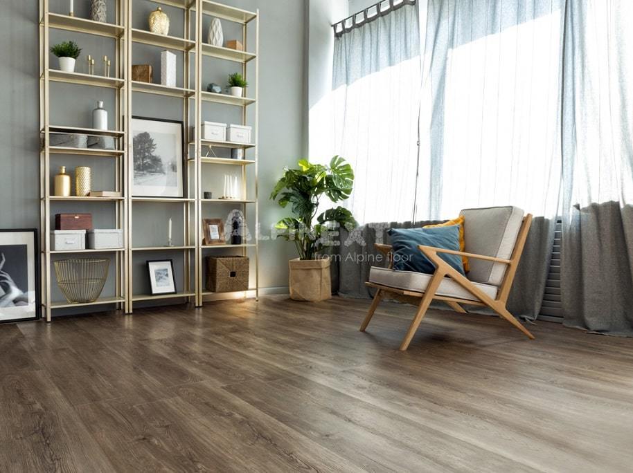 Кварцвиниловая плитка Alpine Floor Sequoia ЕСО 6-12 Секвойя Тёмная