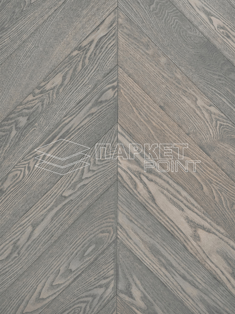 Инженерная доска Wood Bee Chevron Ясень Фог/Fog