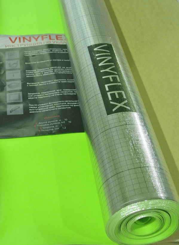 Подложка VINYFLEX для укладки инженерной и виниловой доски