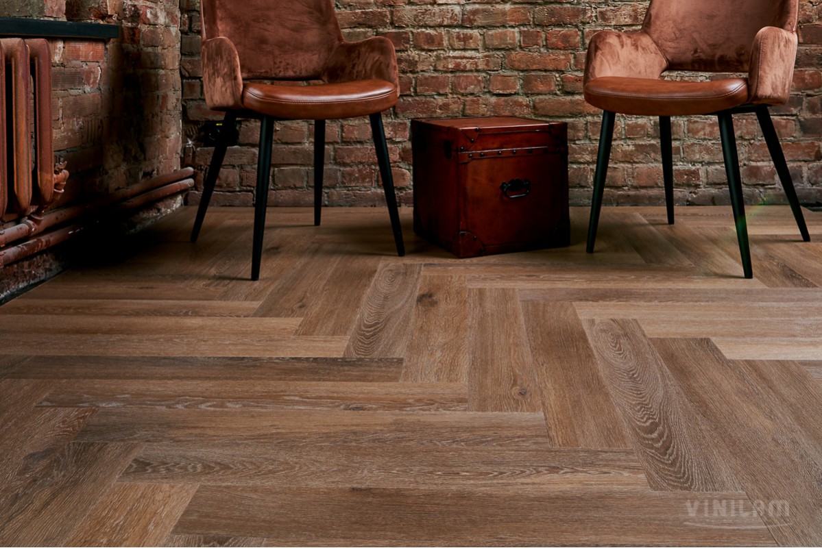 Виниловый пол Vinilam Parquet Herringbone Венецианский Паркет IS11199