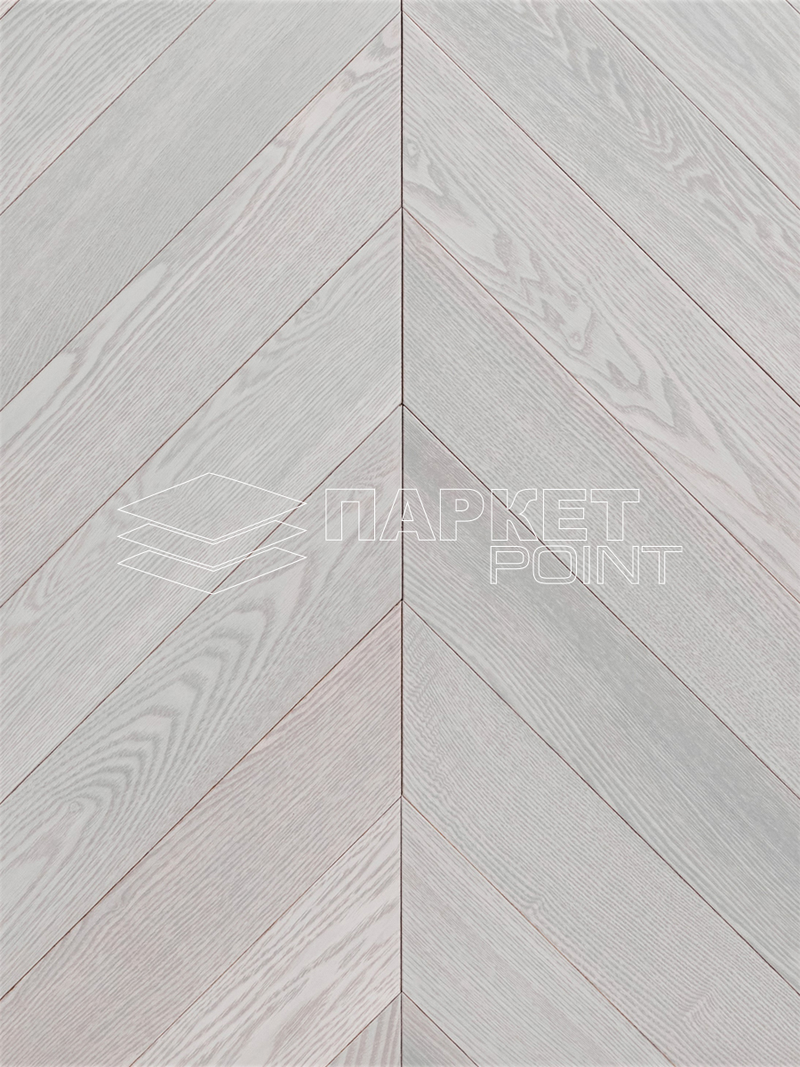 Инженерная доска Wood Bee Chevron Ясень Мунлайт/Moonlight