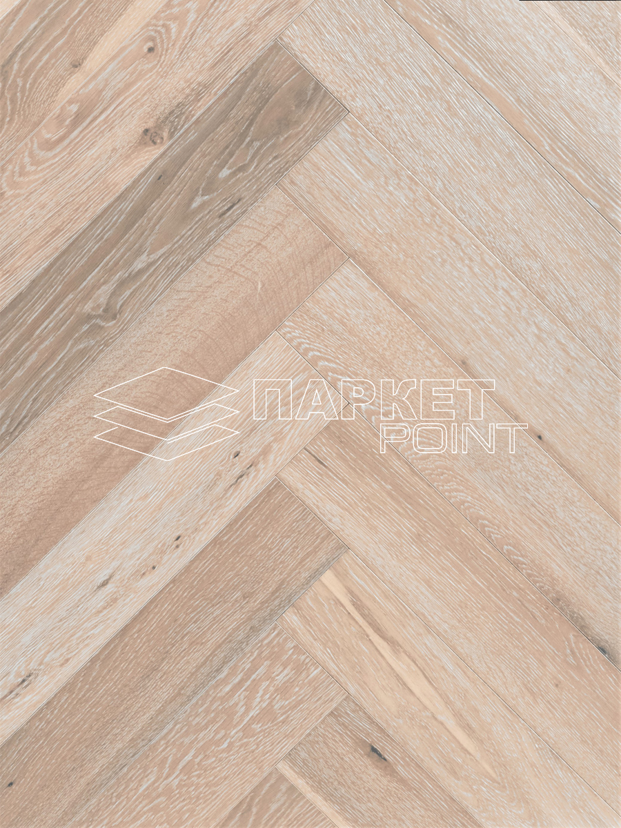 Инженерная доска Wood Bee Herringbone Дуб Крема/Crema